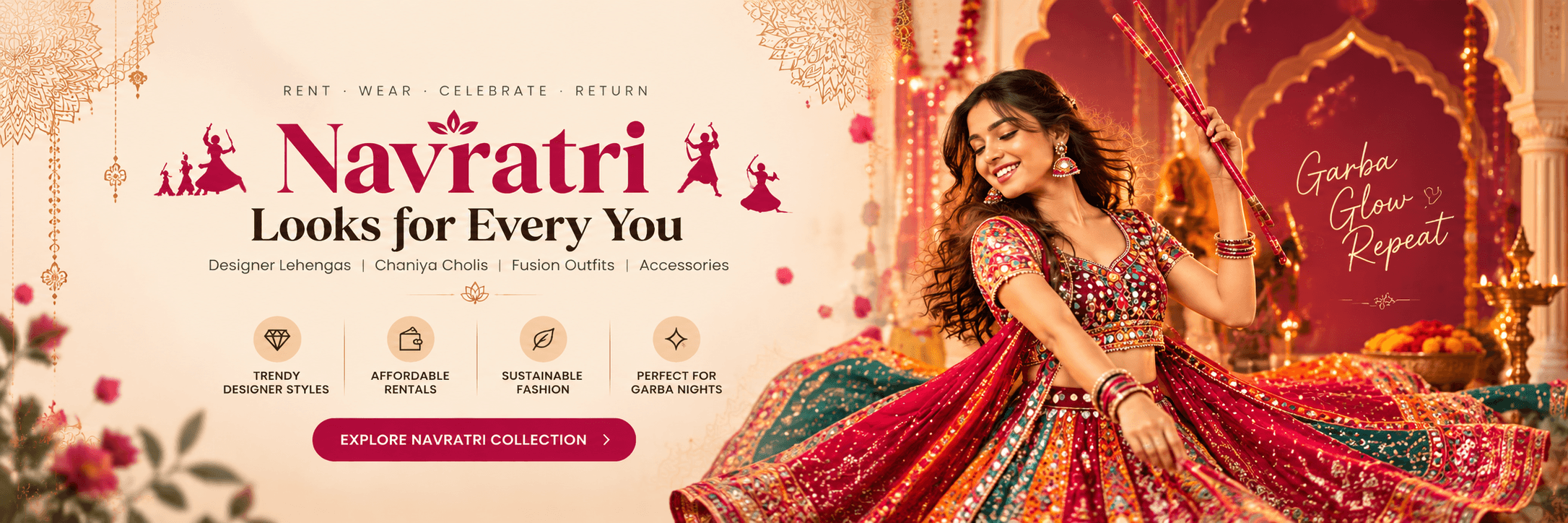 Navratri Glam, ₹499 Mein ✨